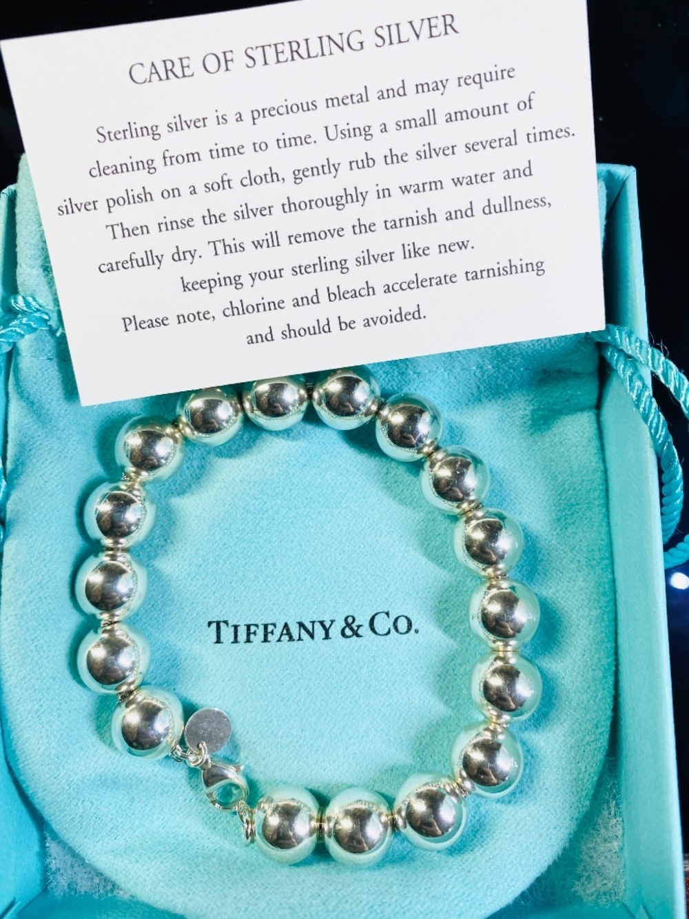 Tiffany & Co HardWear Ball bracelet 10mm 7.2”  Sterling Silver 925 - Picture 3 of 5